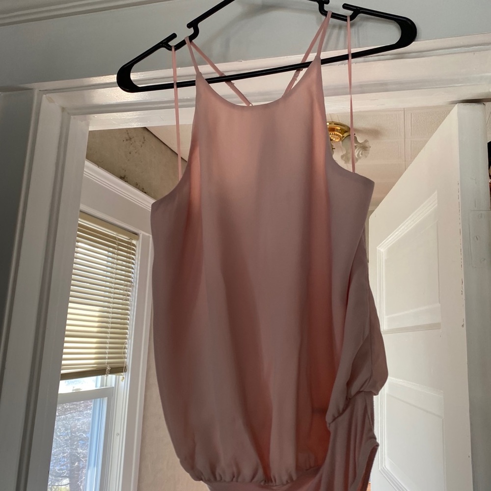 Pink body suit